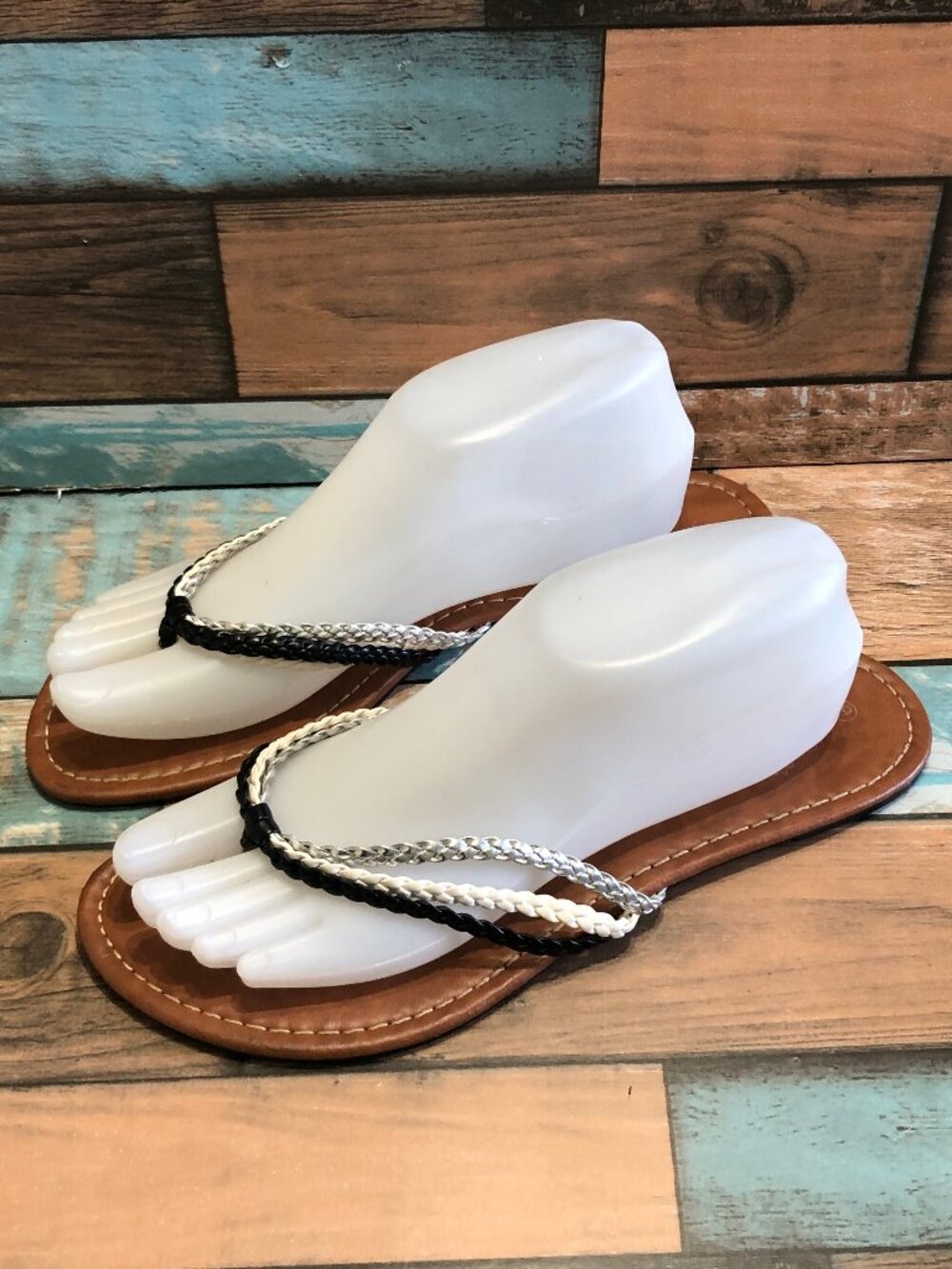 Charles Albert Thong Sandals Slides Flip Flops Womens Size 9